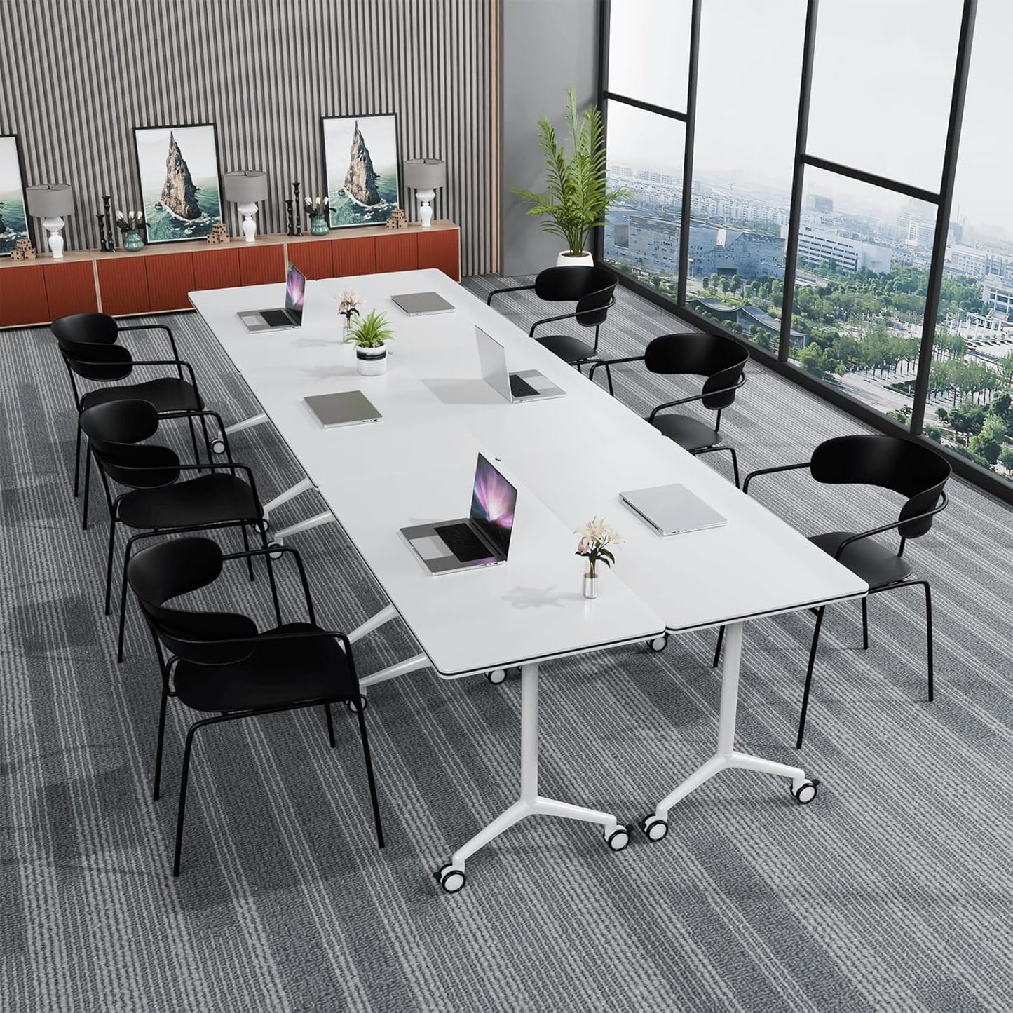 Conference Tables,Folding Conference Table Flip Top Mobile Training Tables