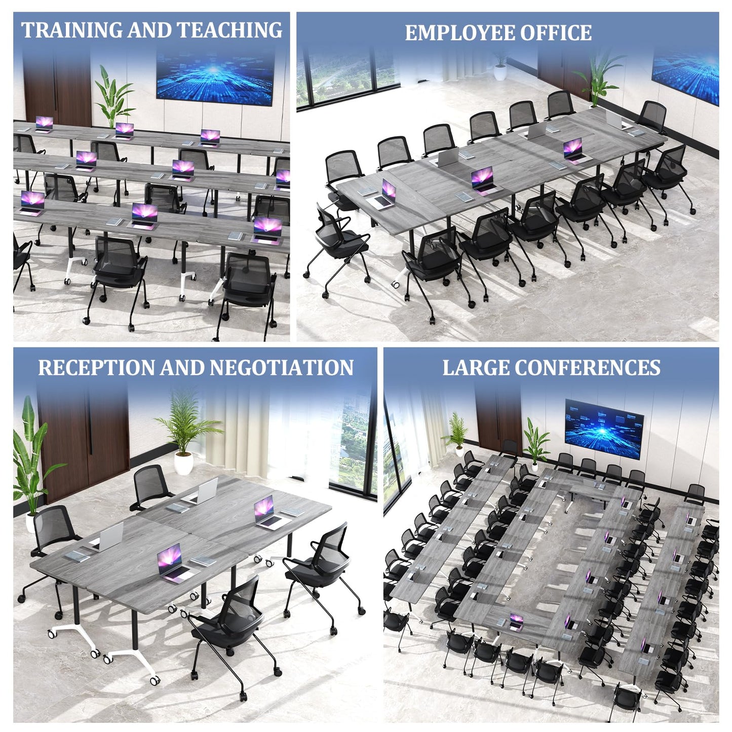 Mobile Folding Conference Table