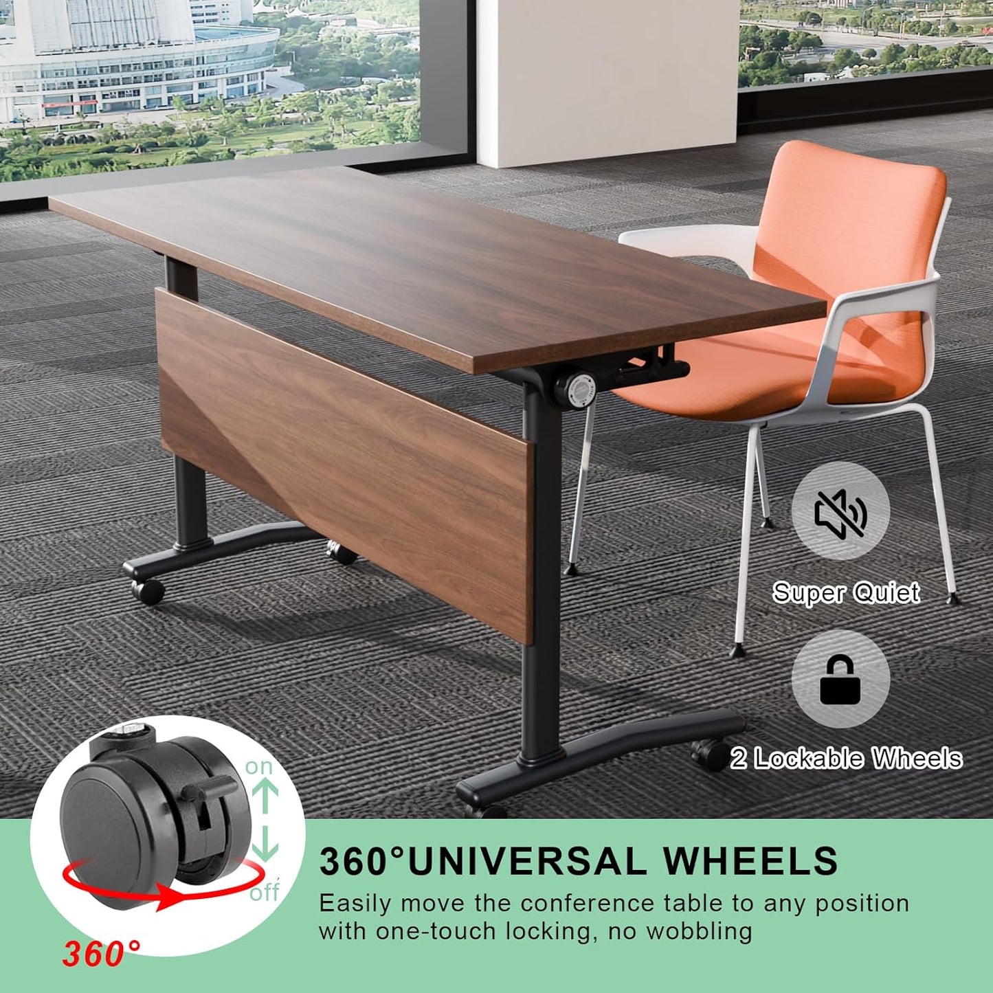 Conference Tables,Folding Conference Table Flip Top Mobile Training Tables