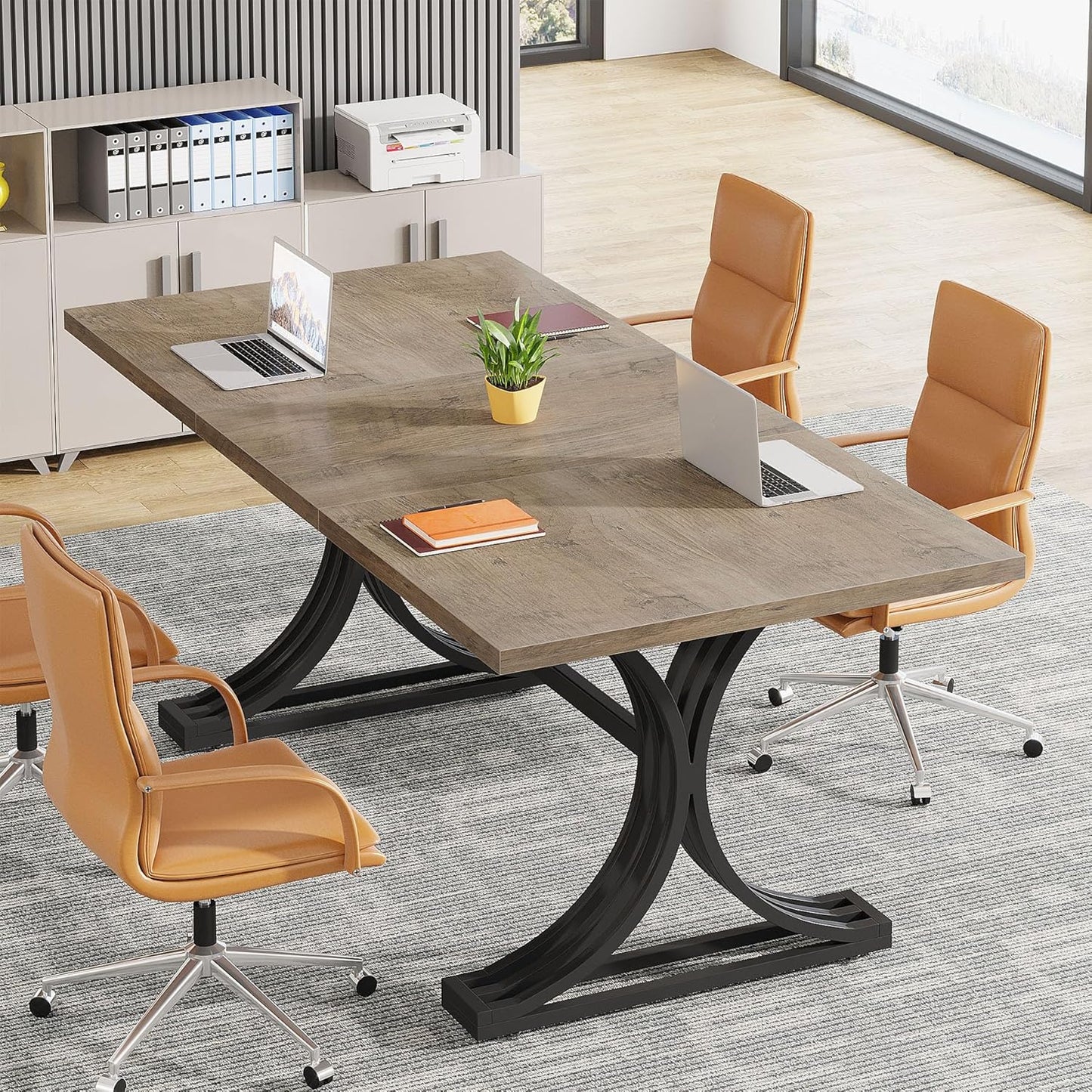 Tribesigns 5FT Small Conference Table for 4 to 6, Modern Meeting Table