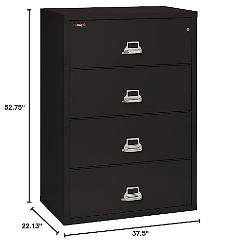 FireKing Lateral 4 Drawer Legal and Letter Fire Safe File Cabinet