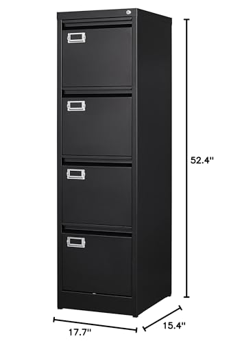 2-Drawer Vertical Locking File Cabinet, Steel, Letter Size