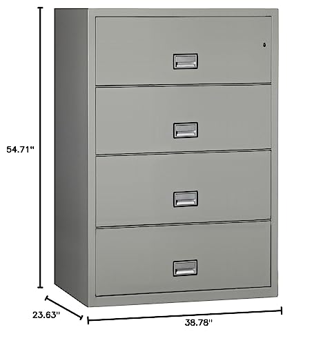 44 inch 4-Drawer Lateral Fireproof File Cabinet