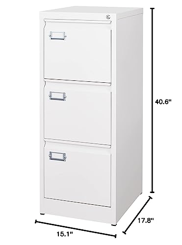 2-Drawer Vertical Locking File Cabinet, Steel, Letter Size