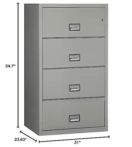 44 inch 4-Drawer Lateral Fireproof File Cabinet