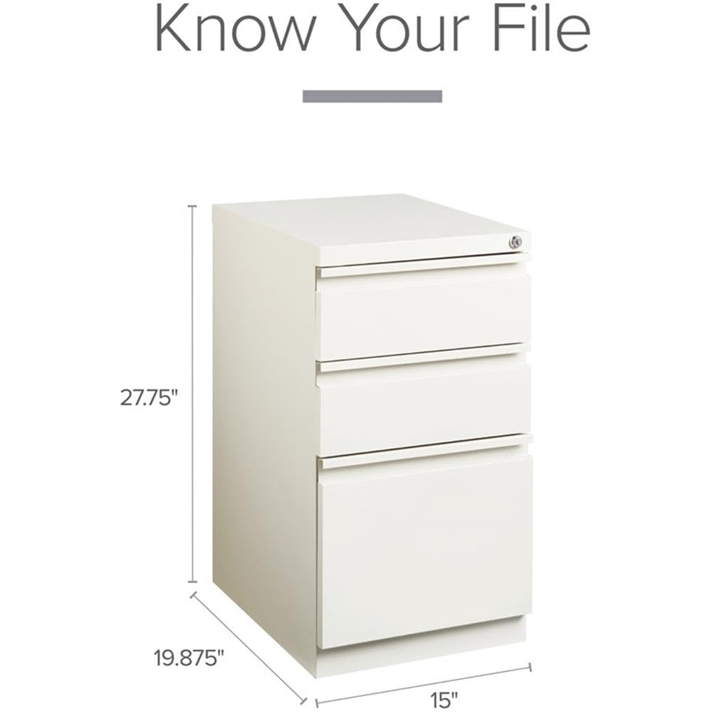 Hirsh (Set of 12) 20" Deep 3 Drawer Metal Mobile File