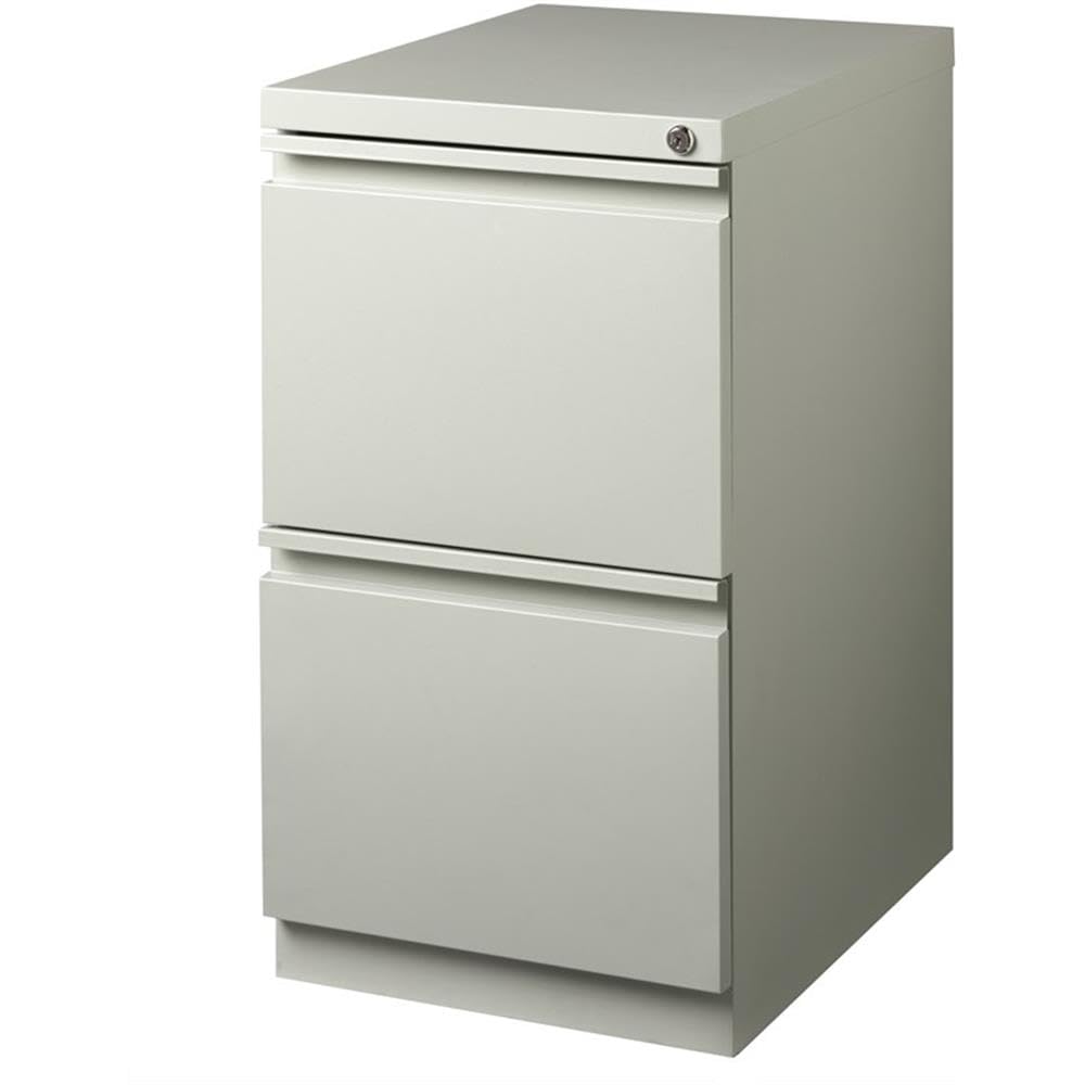 Hirsh (Set of 12) 20" Deep 2 Drawer Metal Mobile File Cabinet in Light Gray