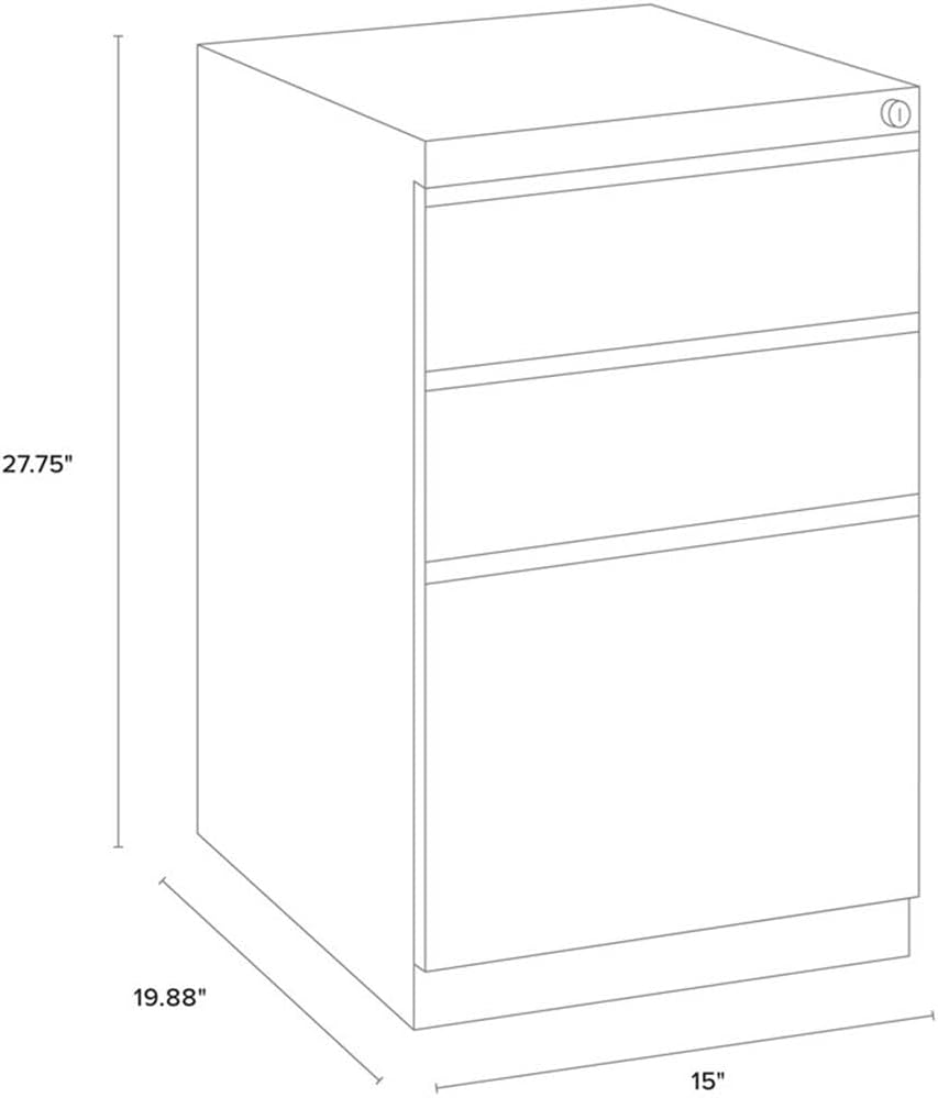 Hirsh (Set of 12) 20" Deep 3 Drawer Metal Mobile File