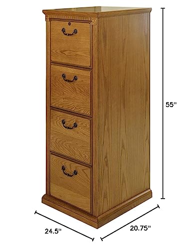 Martin Furniture Huntington Oxford 4-Drawer File Cabinet