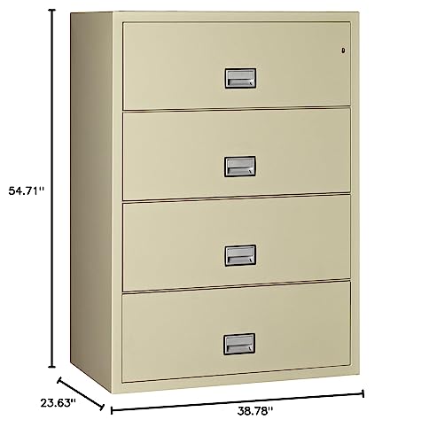 44 inch 4-Drawer Lateral Fireproof File Cabinet