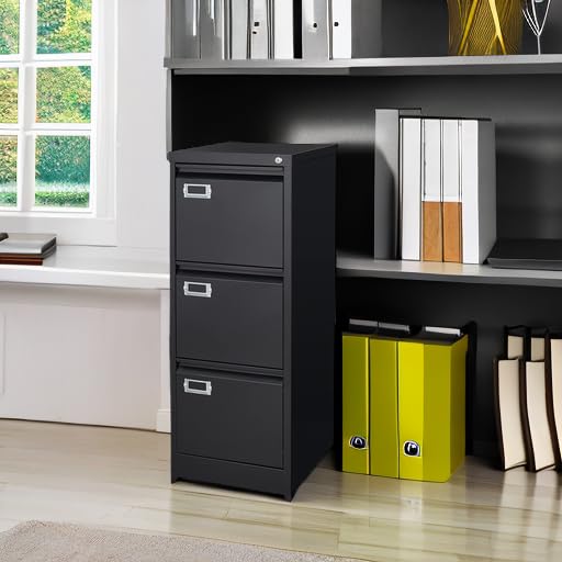 2-Drawer Vertical Locking File Cabinet, Steel, Letter Size