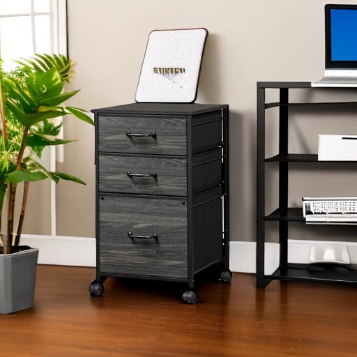DEVAISE Mobile File Cabinet, Rolling Printer Stand with 3 Drawers