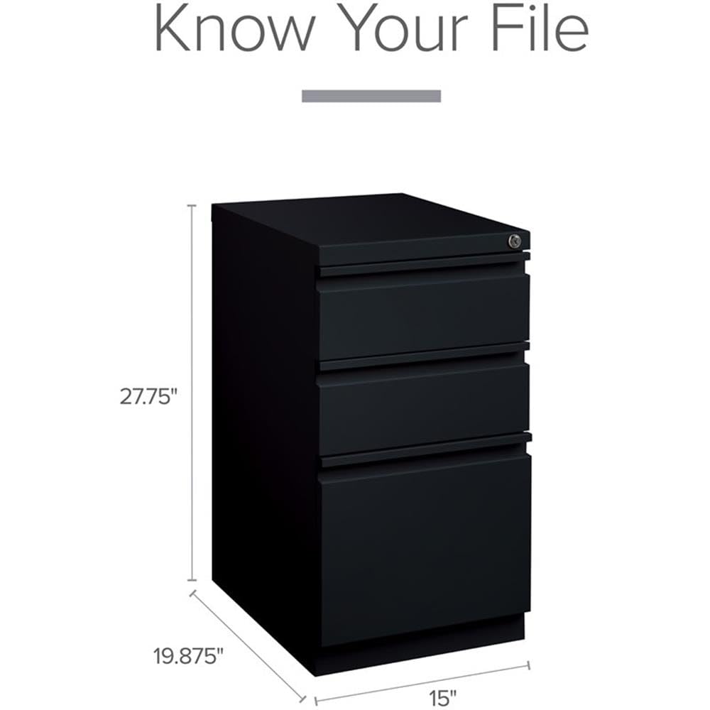 Hirsh (Set of 12) 20" Deep 3 Drawer Metal Mobile File