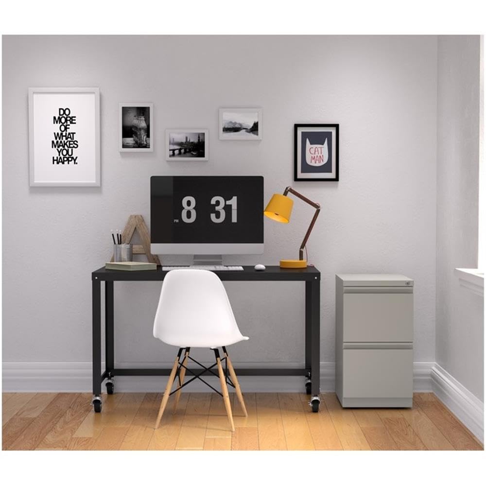 Hirsh (Set of 12) 20" Deep 2 Drawer Metal Mobile File Cabinet in Light Gray