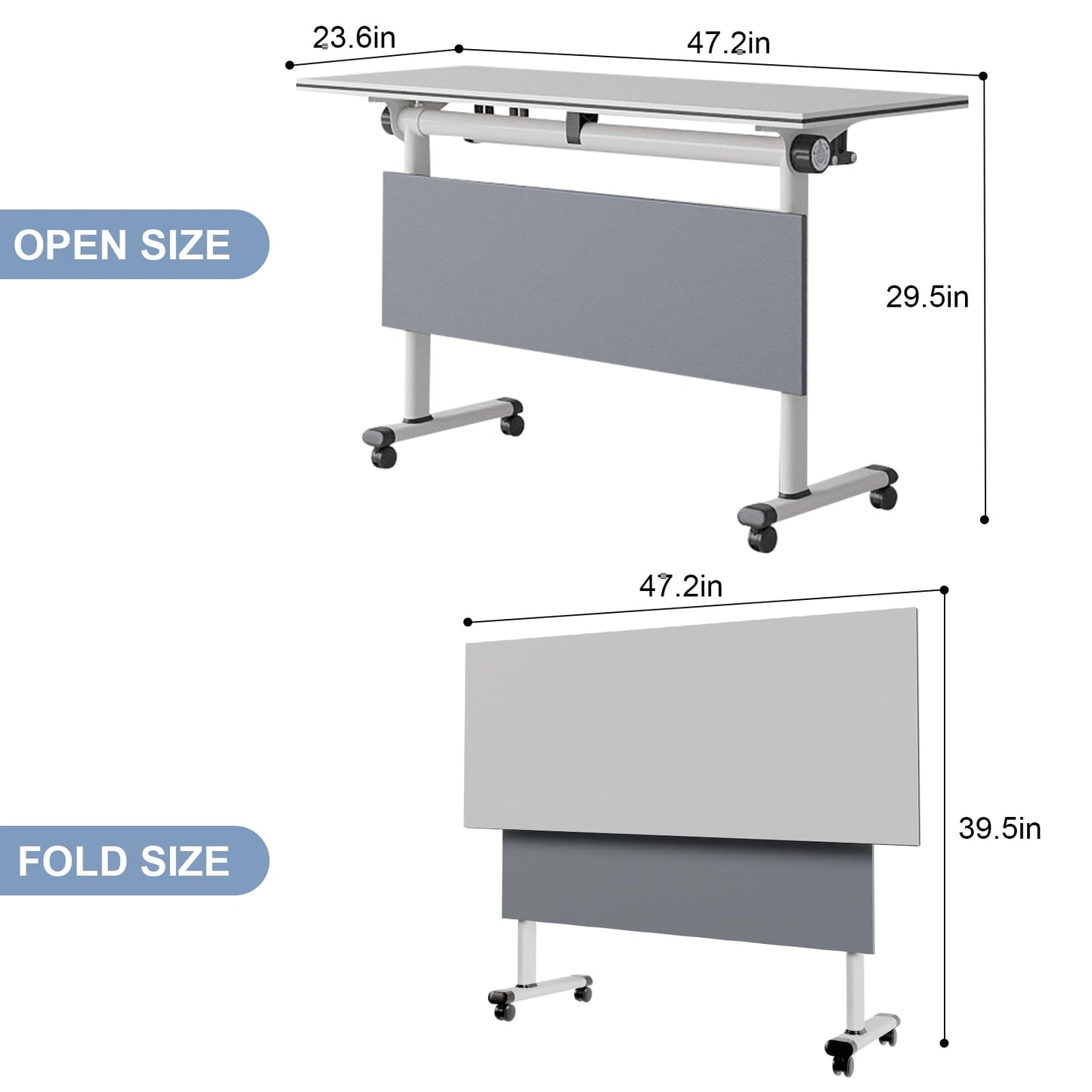 10PCS Folding Conference Tables