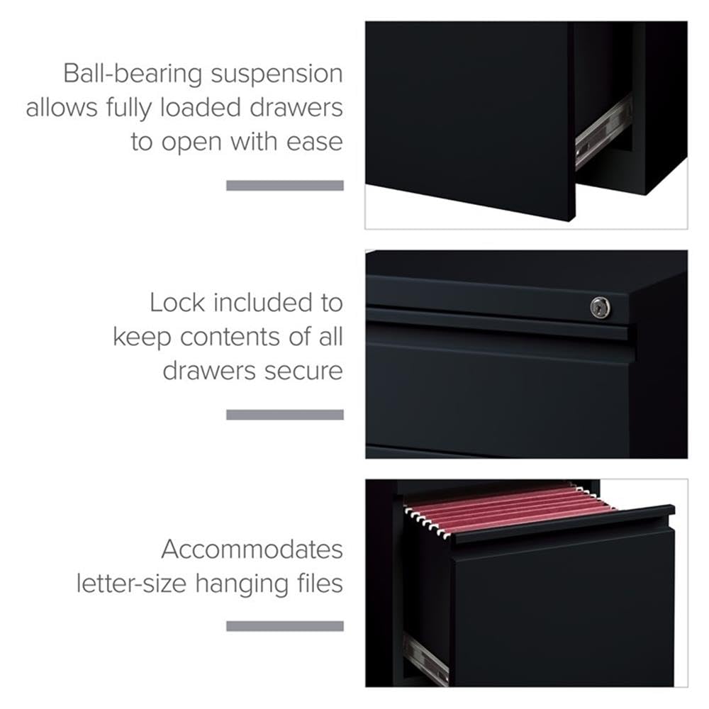 Hirsh (Set of 12) 20" Deep 3 Drawer Metal Mobile File