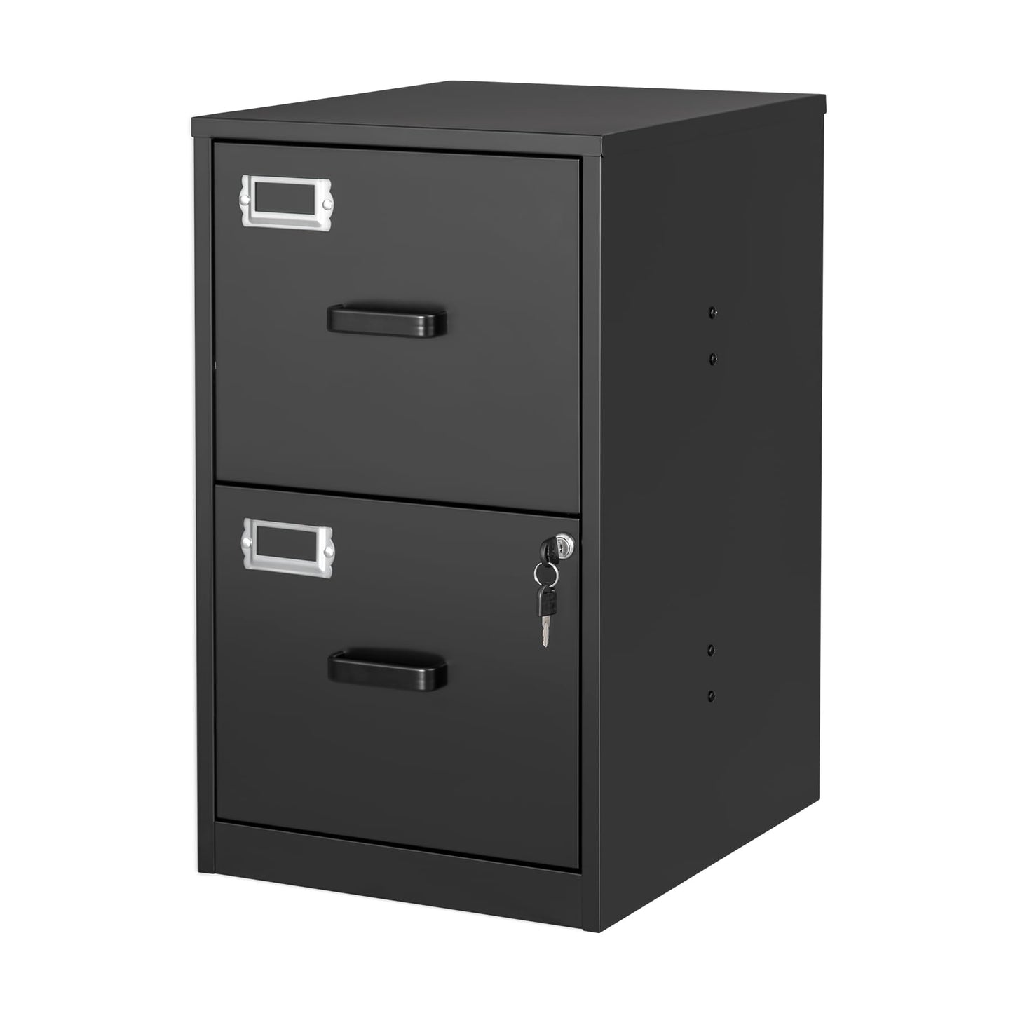 2-Drawer Vertical Locking File Cabinet, Steel, Letter Size