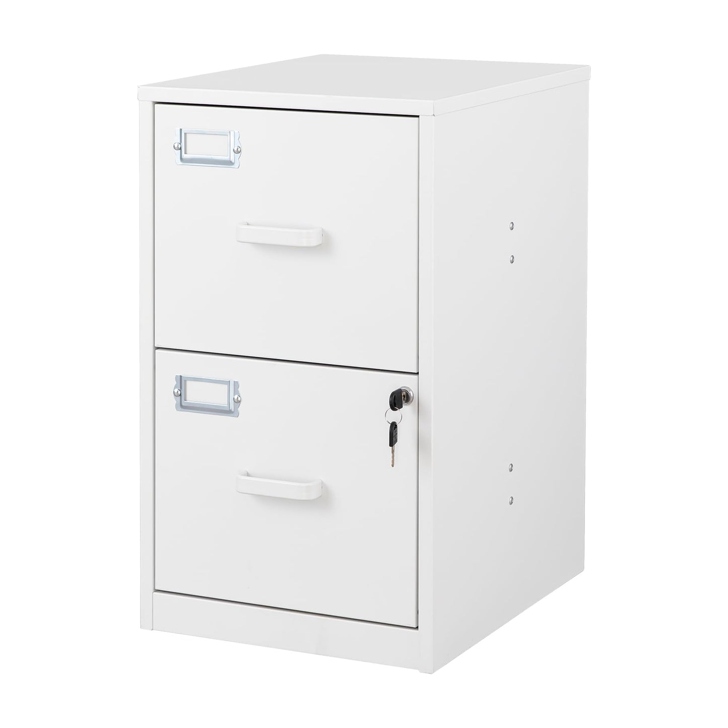 2-Drawer Vertical Locking File Cabinet, Steel, Letter Size