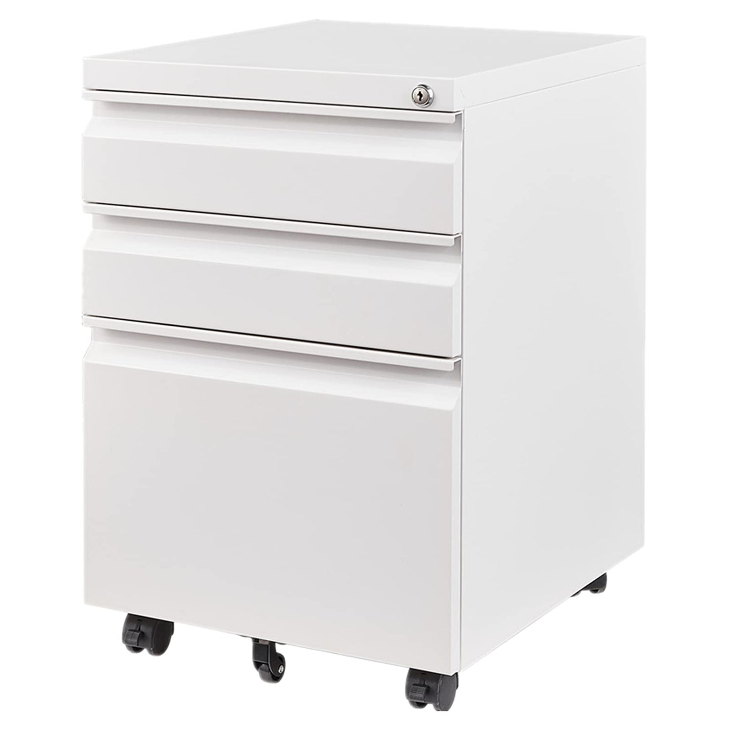 2-Drawer Vertical Locking File Cabinet, Steel, Letter Size