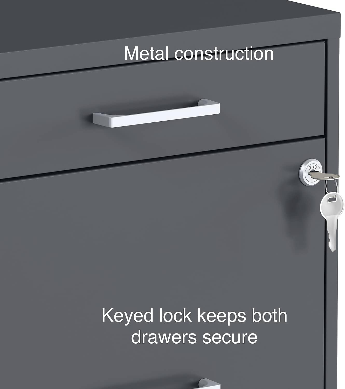 STAPLES 3-Drawer Vertical File Cabinet, Letter Size Documents