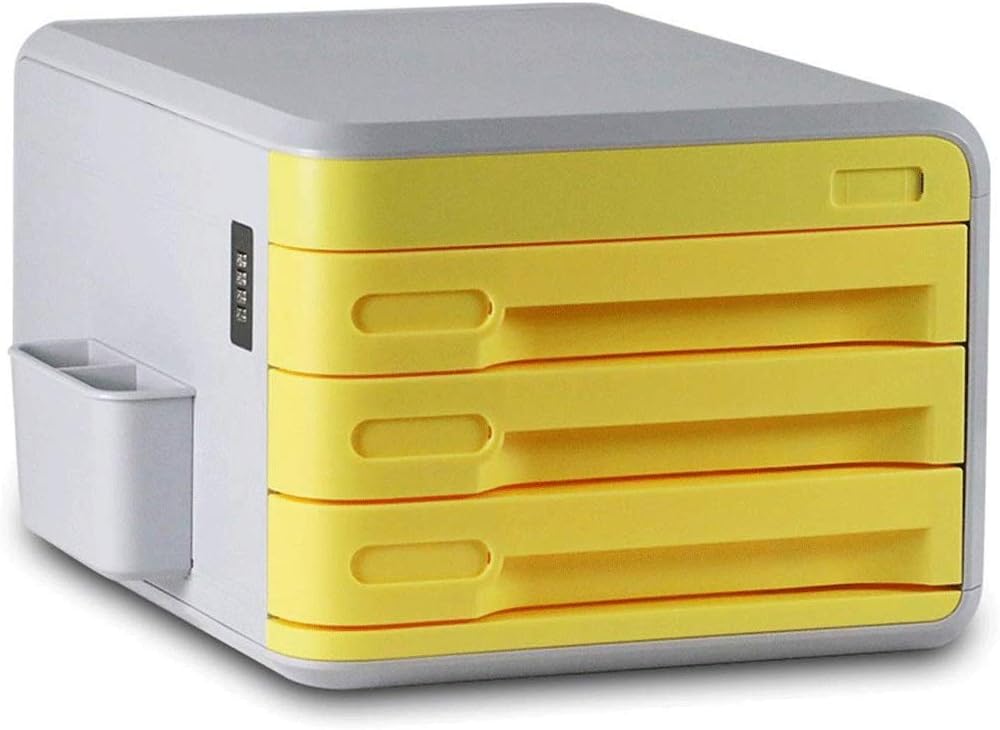 File manager- Desktop Storage Box - with Password Lock Drawer