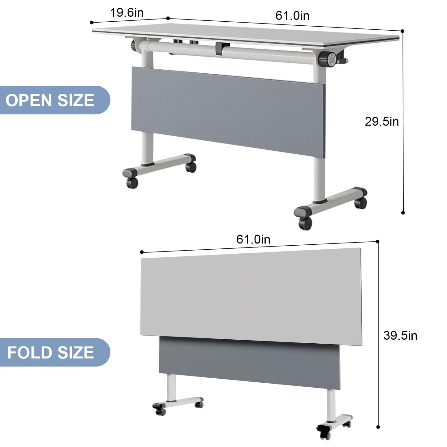 10PCS Folding Conference Tables