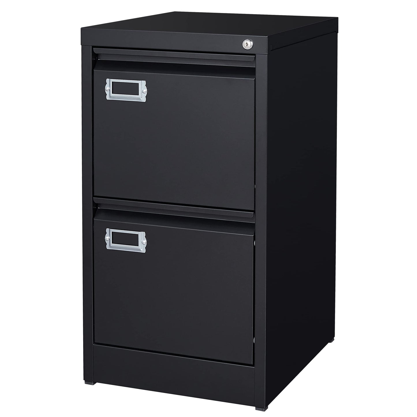 2-Drawer Vertical Locking File Cabinet, Steel, Letter Size