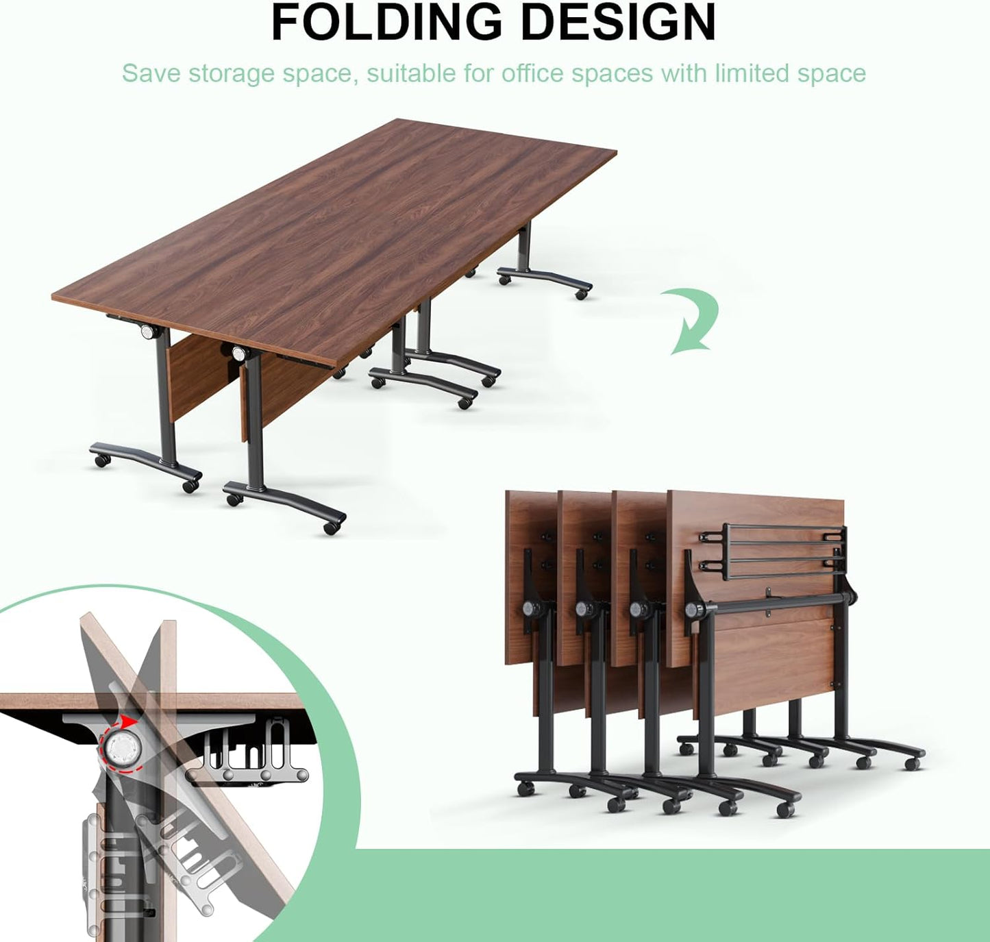 Conference Tables,Folding Conference Table Flip Top Mobile Training Tables
