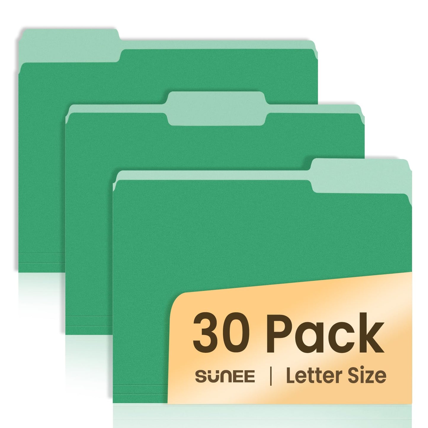SUNEE File Folders, 30 Pack Manilla Folders 8.5 x 11