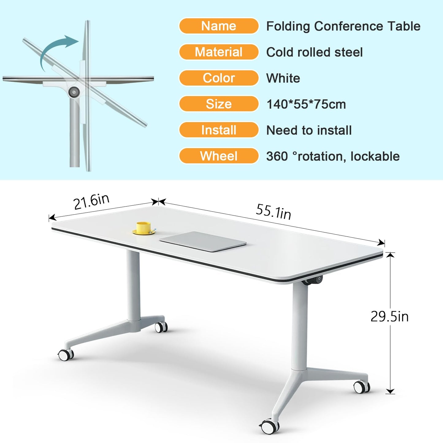 Foldable Conference Table