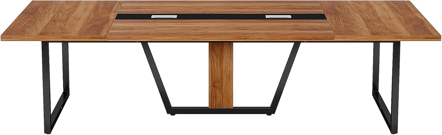 LITTLE TREE 8FT Conference Table for 10 People, Large Meeting Table