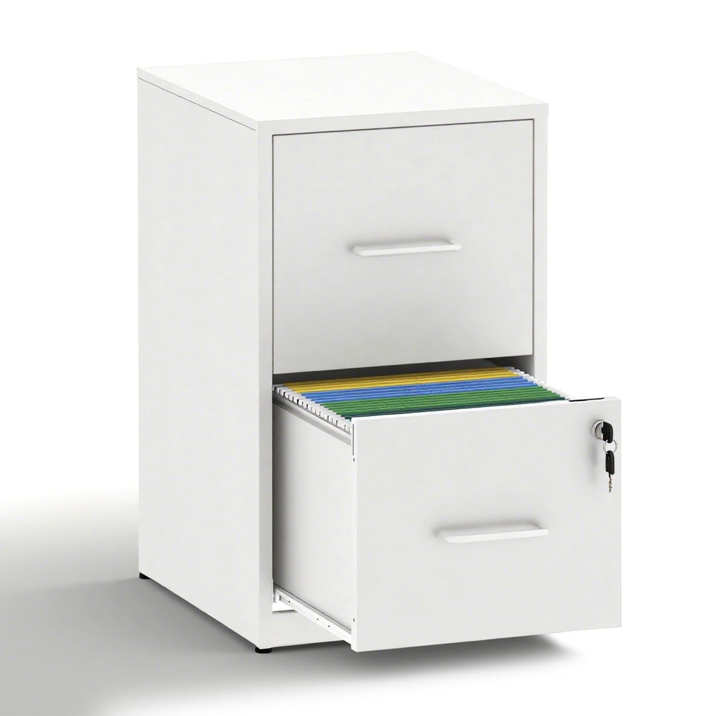 4-Drawer Metal Locking File Cabinet, Black, Vertical
