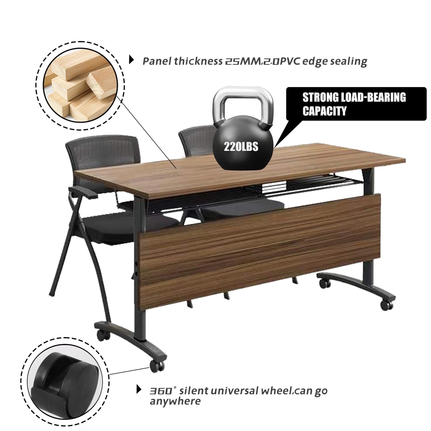 Folding Conference Table,Foldable Office Conference Room Tables