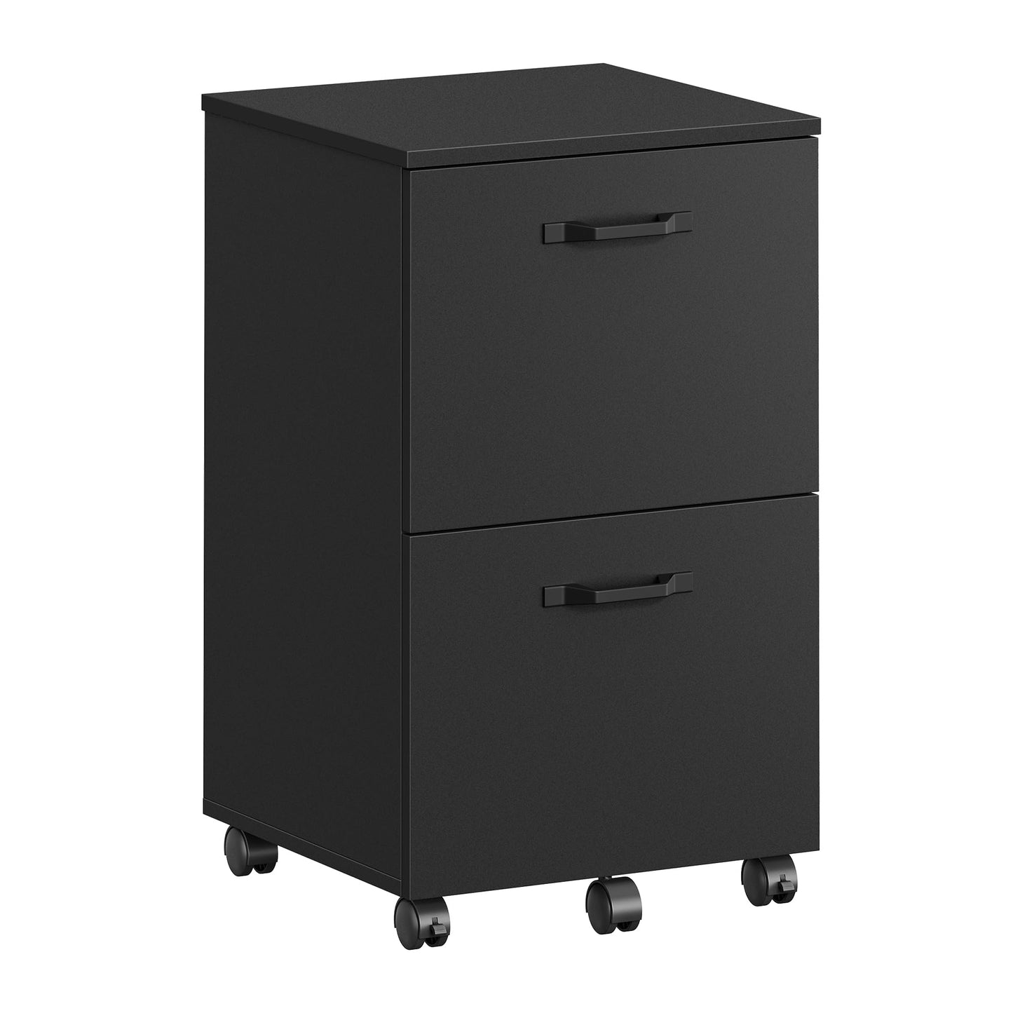 VASAGLE 2-Drawer Rolling File Cabinet, Snow White