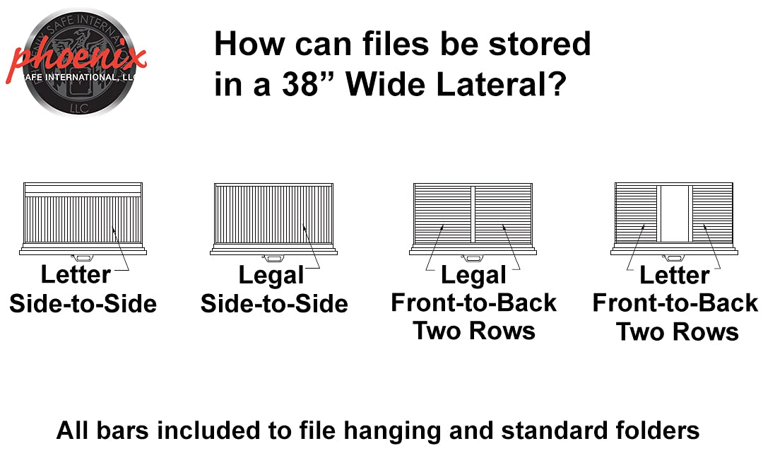 44 inch 4-Drawer Lateral Fireproof File Cabinet