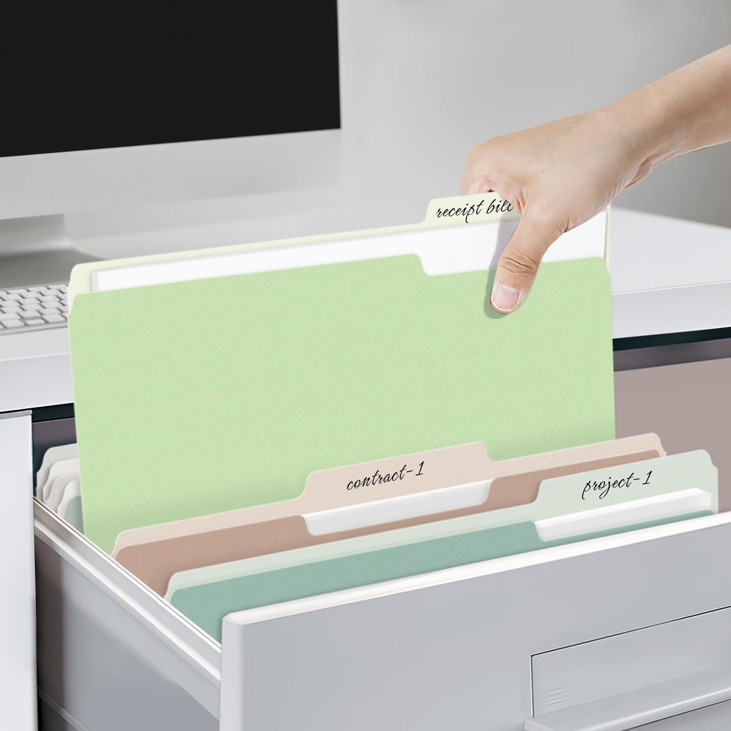 SUNEE File Folders, 30 Pack Manilla Folders 8.5 x 11