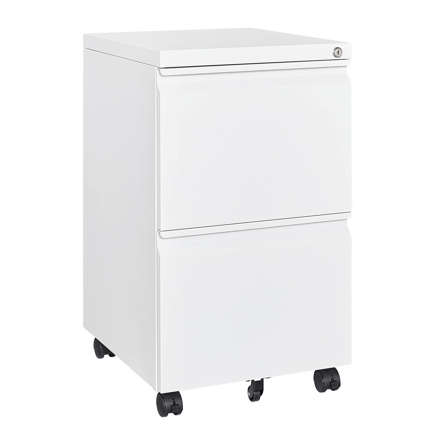 2-Drawer Vertical Locking File Cabinet, Steel, Letter Size
