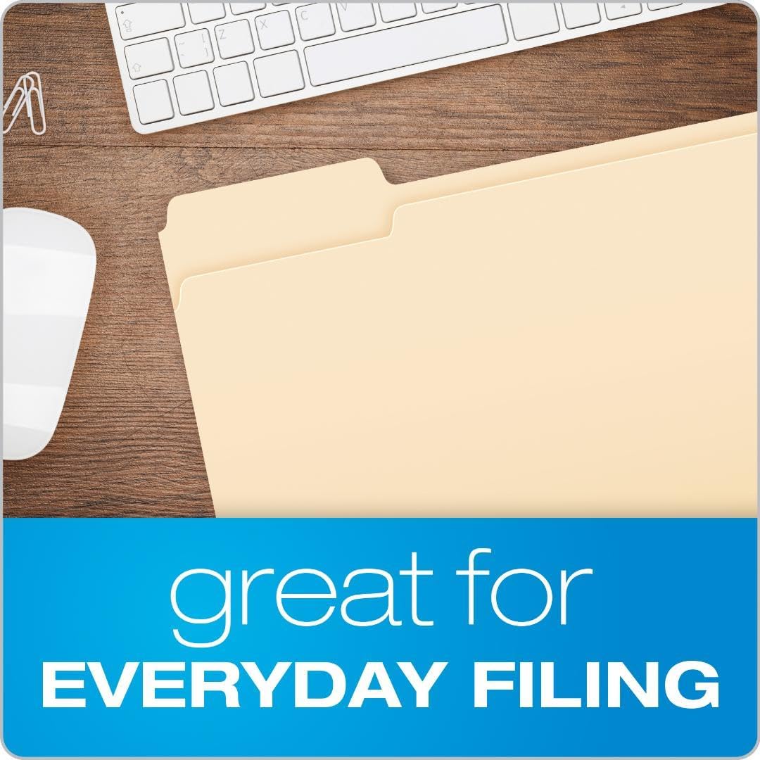Pendaflex File Folders, Letter Size, 8-1/2" x 11", Classic Manila