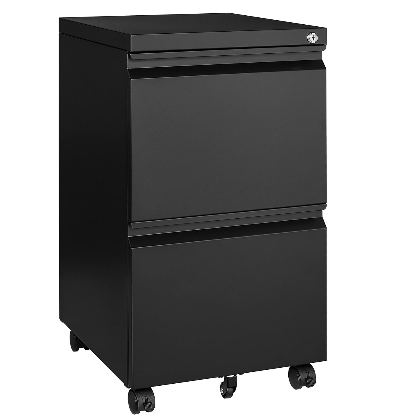 2-Drawer Vertical Locking File Cabinet, Steel, Letter Size