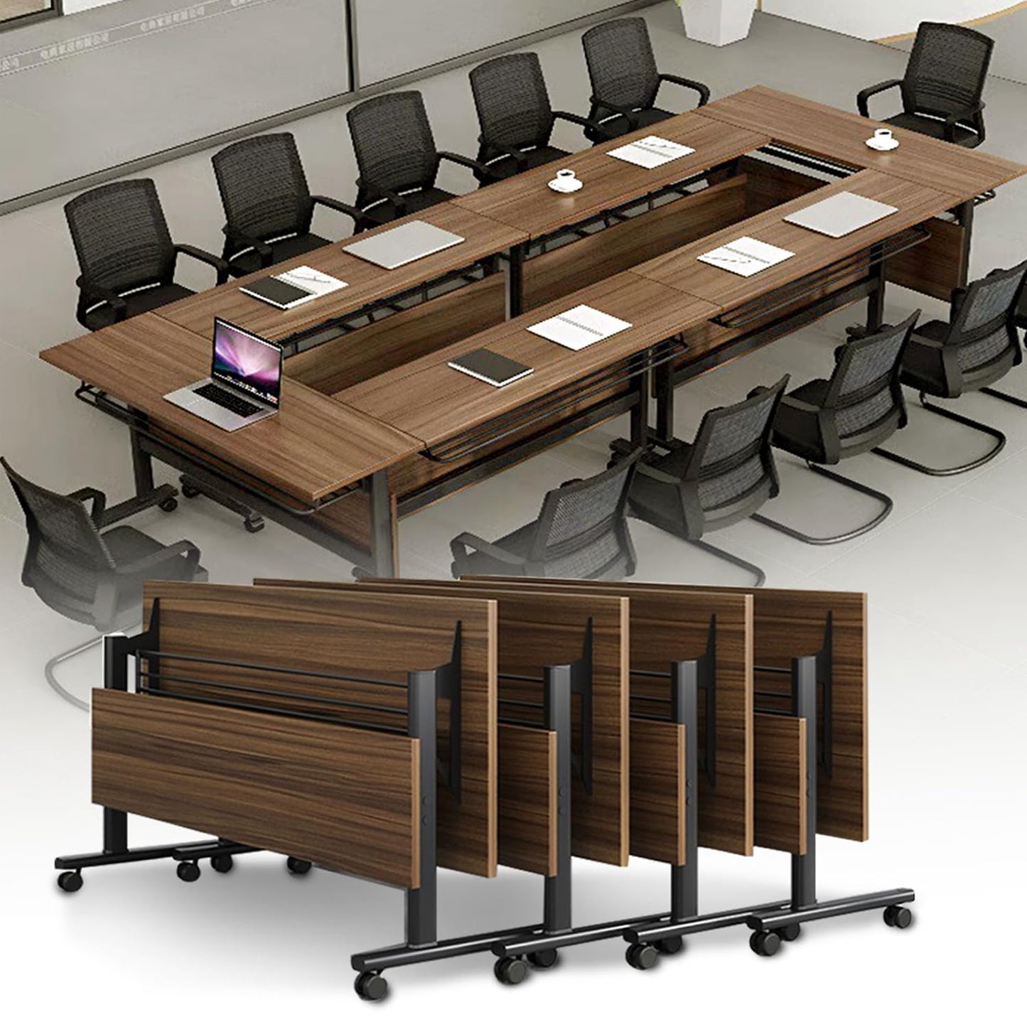Folding Conference Table,Foldable Office Conference Room Tables