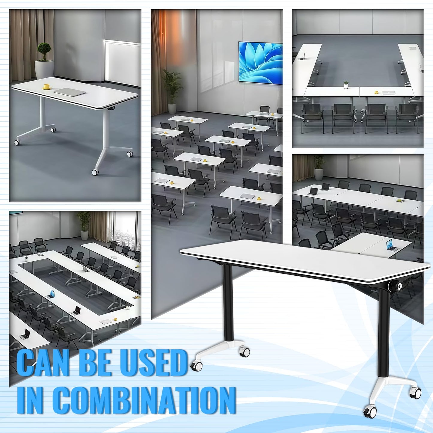 63" Folding Conference Table