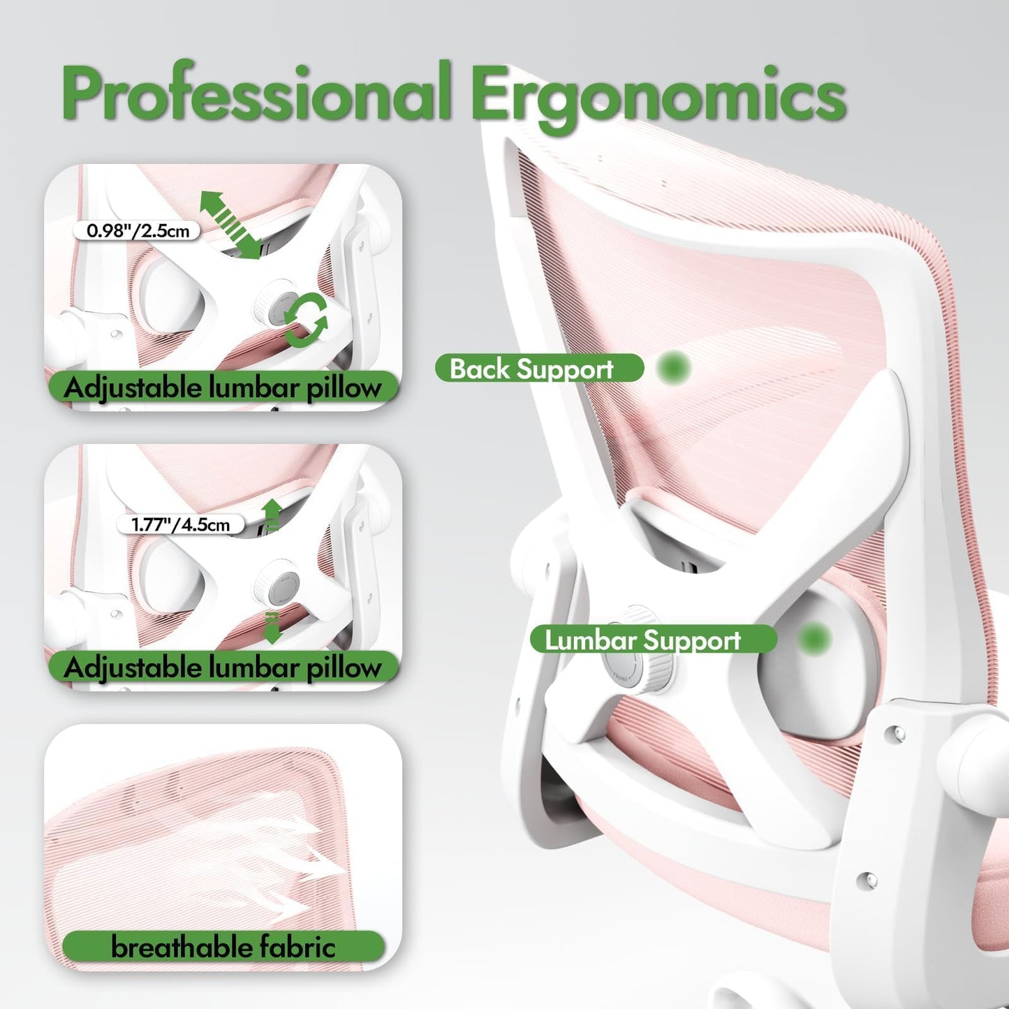 X-Shaped Ergonomic Office Chair
