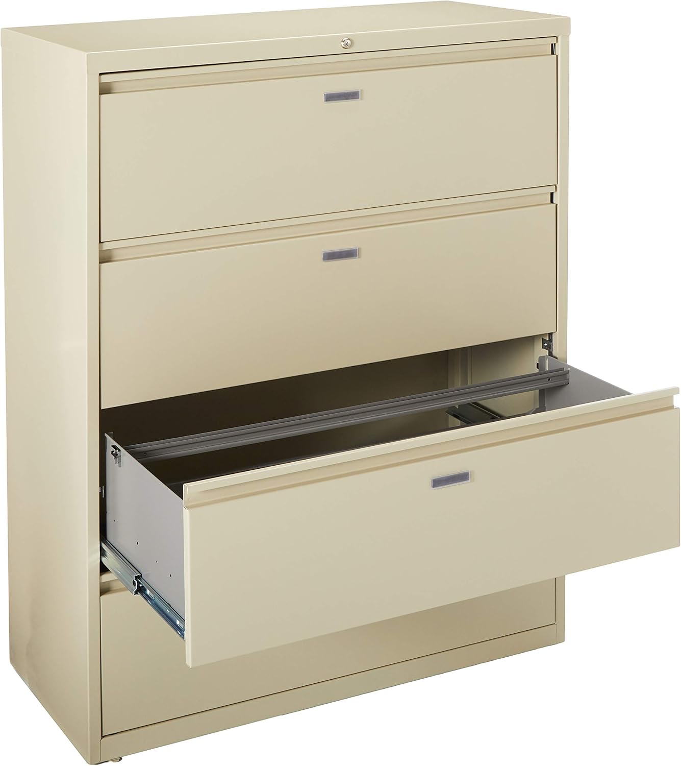 Lorell Fortress Locking Metal Lateral File Cabinet, 4-Drawer