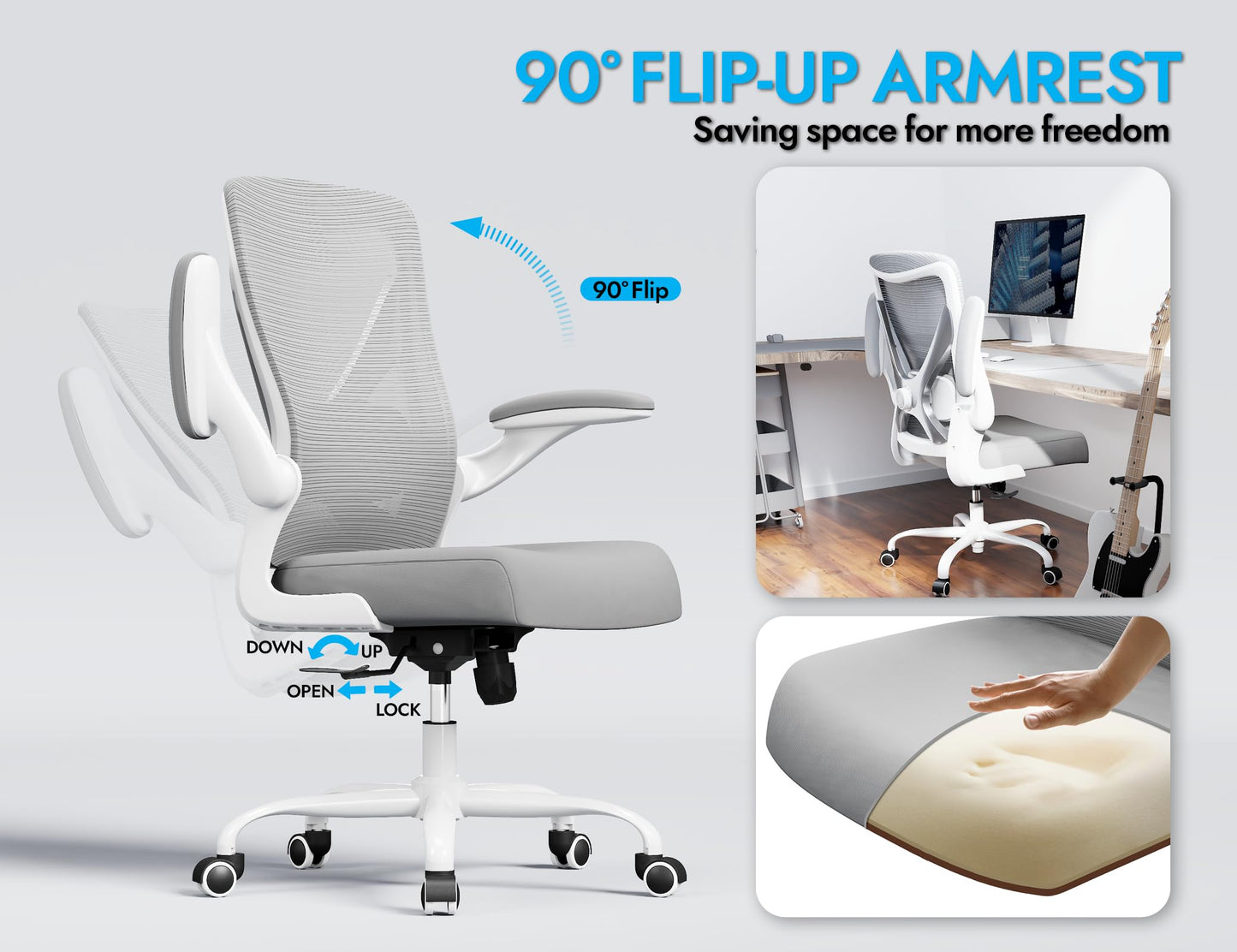 X-Shaped Ergonomic Office Chair
