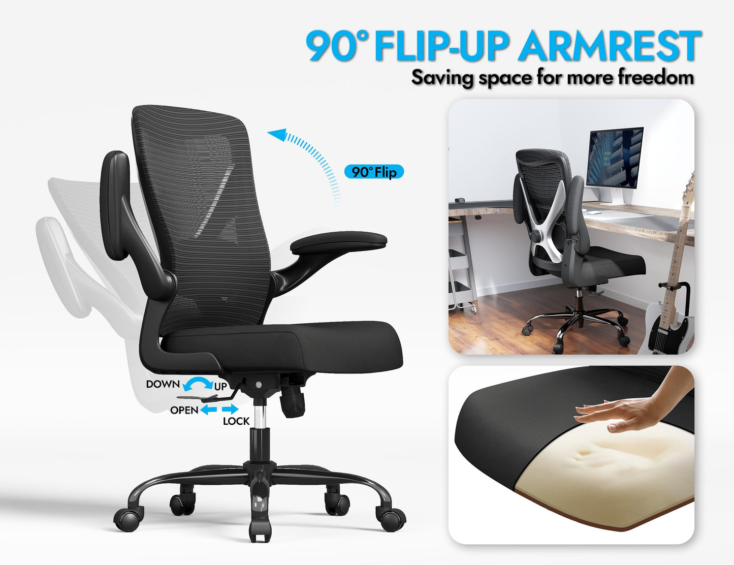 X-Shaped Ergonomic Office Chair