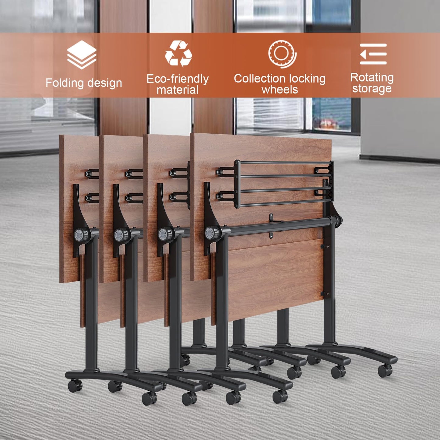 Folding Conference Table, 2-10 People Conference Room Tables