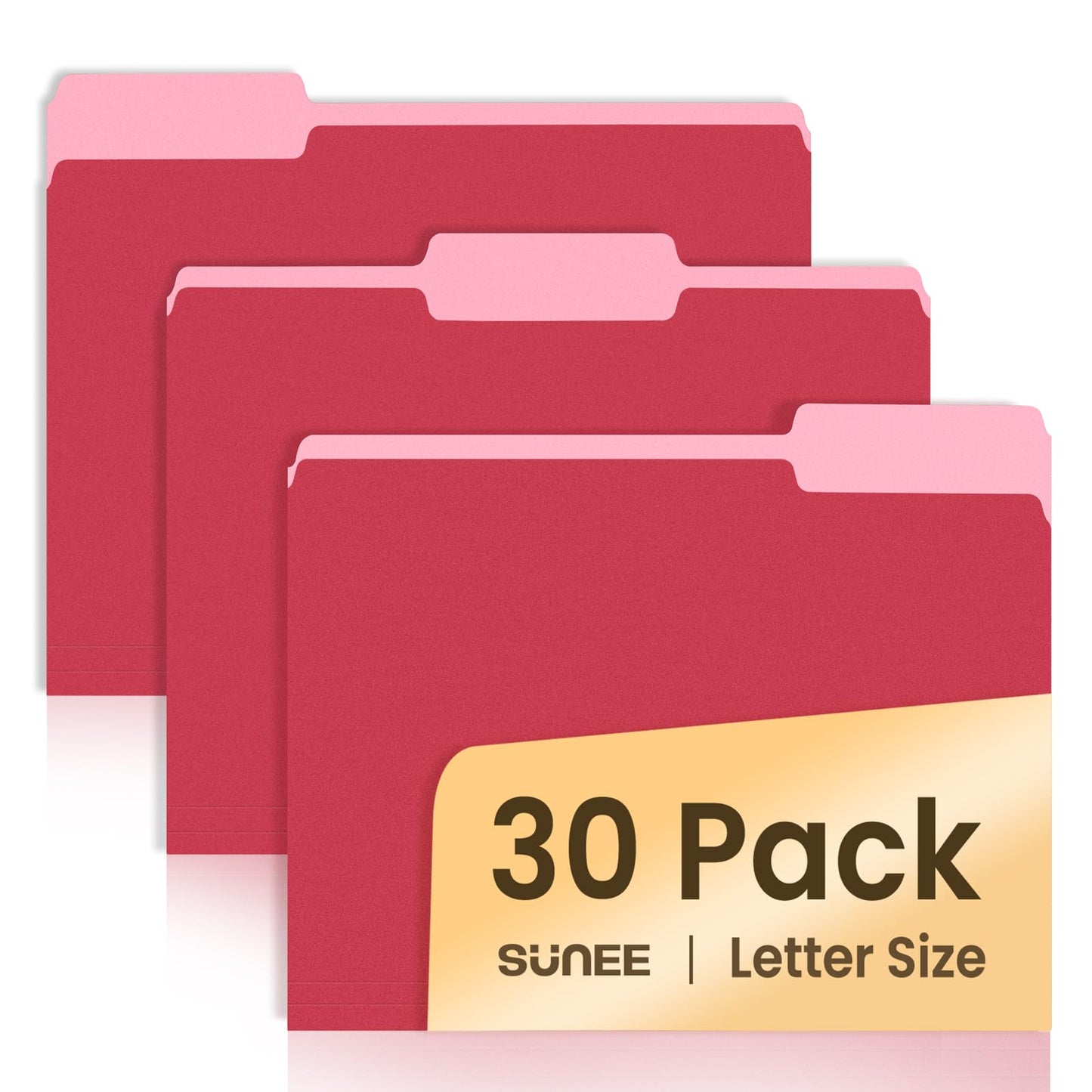 SUNEE File Folders, 30 Pack Manilla Folders 8.5 x 11