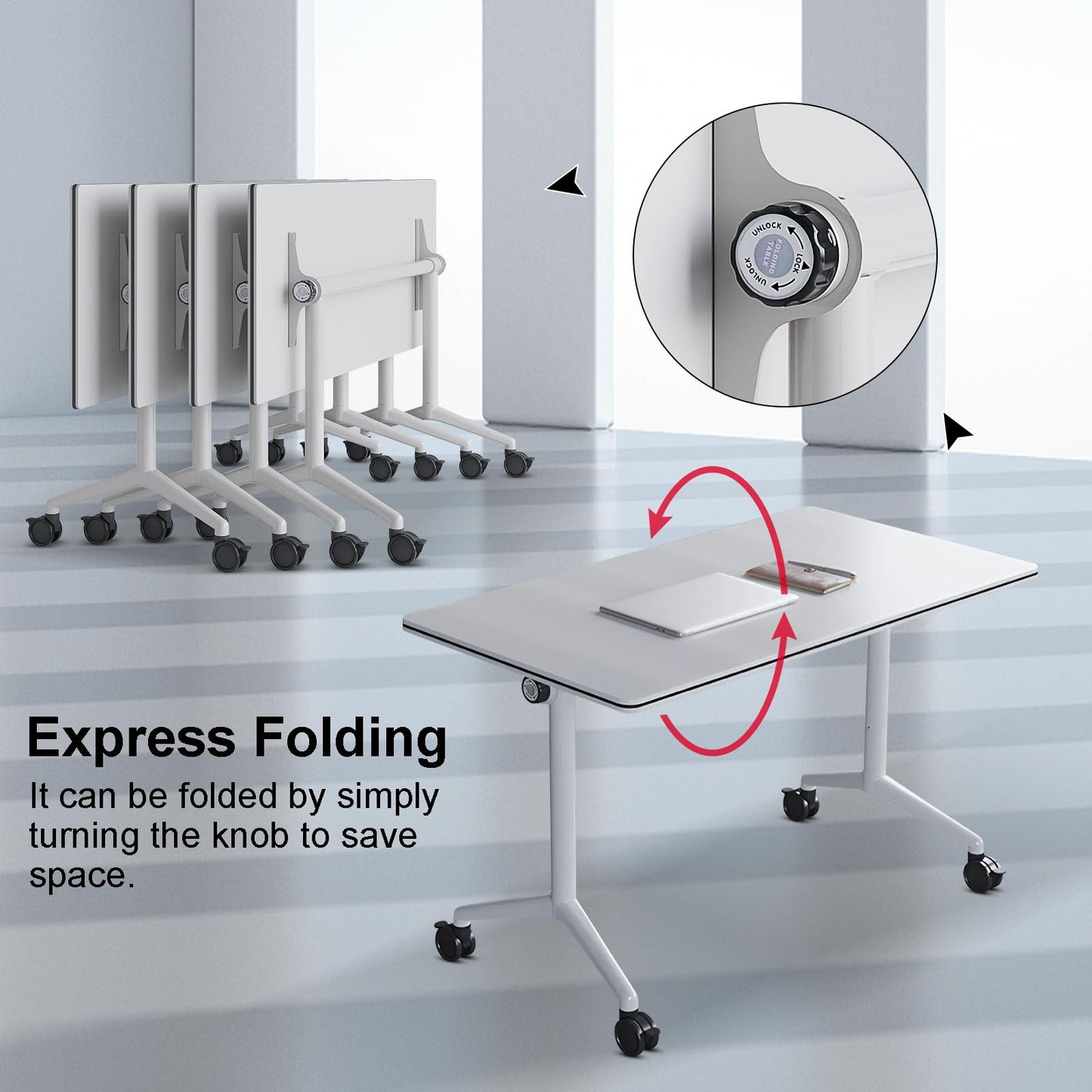Flip-Top Conference Table