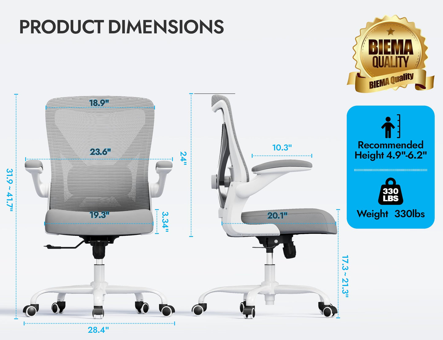X-Shaped Ergonomic Office Chair