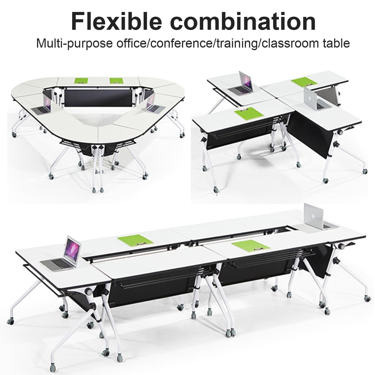 4 Pack Folding Conference Table Conference Room Table Meeting Table